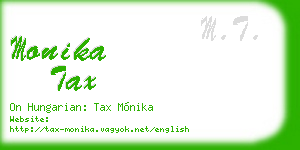 monika tax business card
